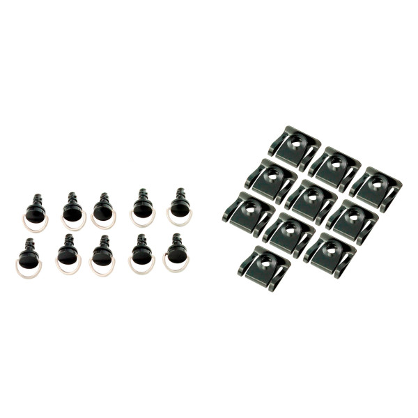bike it Bike it black quick release fairing fasteners slip-on 14mm pack of 10